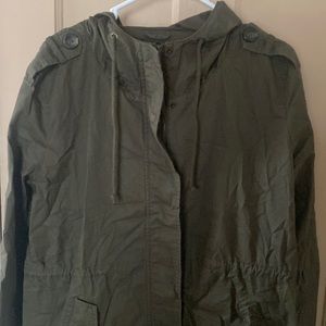 Forrest green long jacket